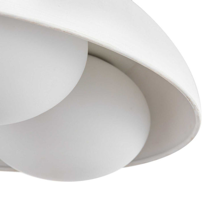 Alora Canada - FM495316AWOP - Three Light Flush Mount - Robyn - Antique White/Opal Glass