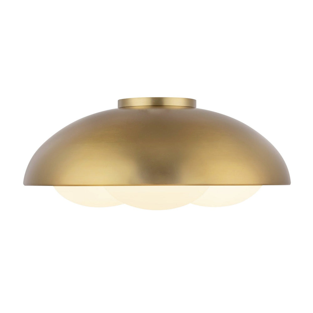 Alora Canada - FM495316BGOP - Three Light Flush Mount - Robyn - Brushed Gold/Opal Glass