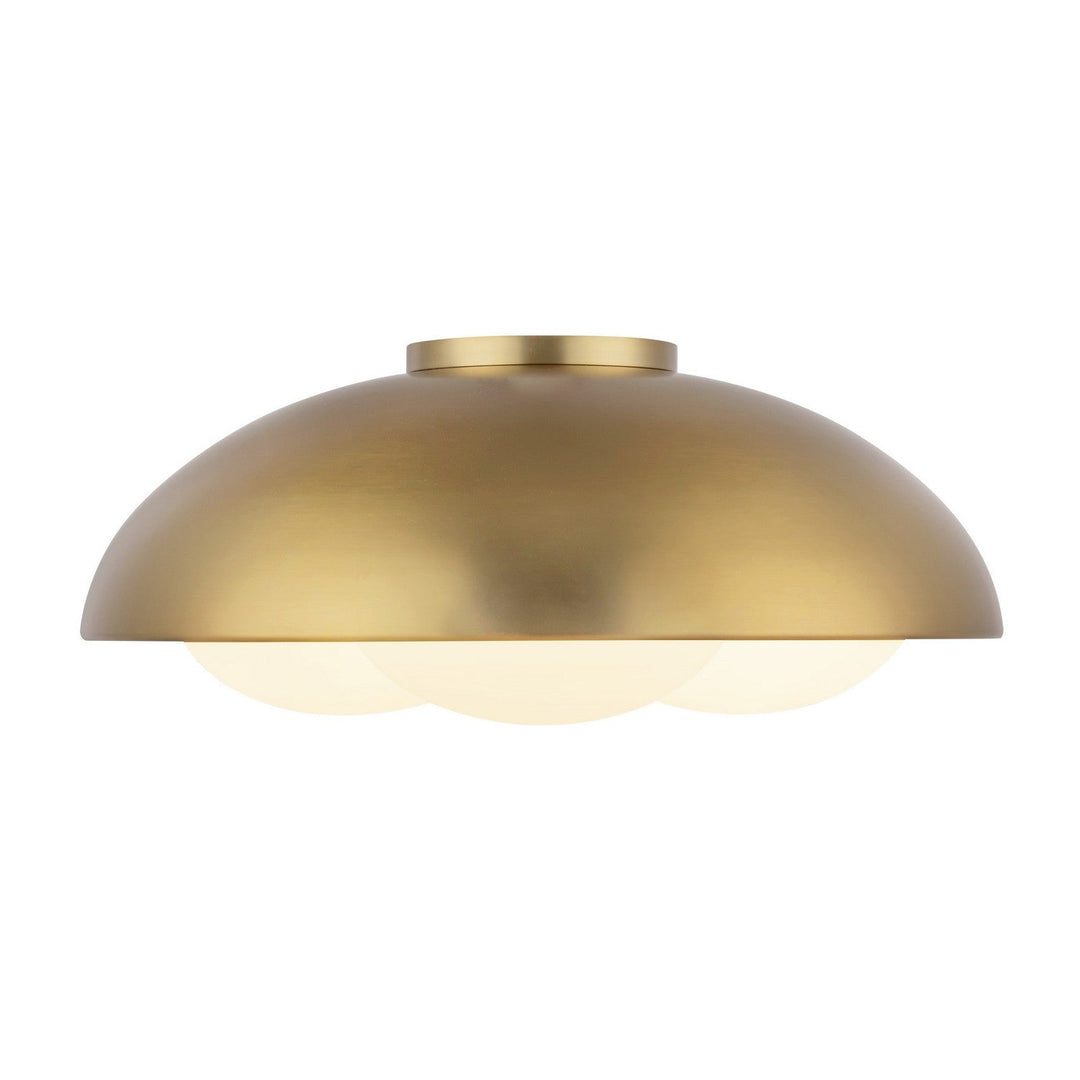 Alora Canada - FM495316BGOP - Three Light Flush Mount - Robyn - Brushed Gold/Opal Glass