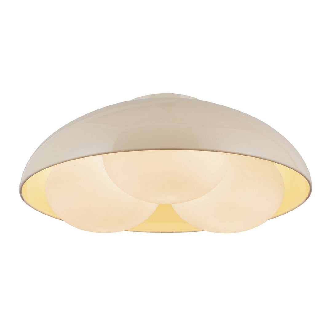 Alora Canada - FM495316PWOP - Three Light Flush Mount - Robyn - Pearl White/Opal Glass