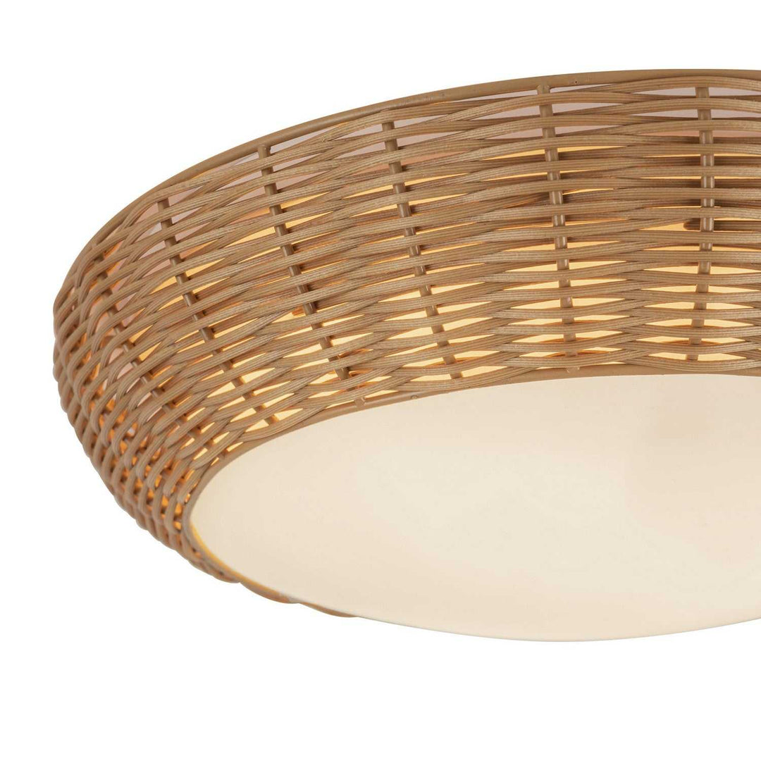 Alora Canada - FM511014RA - Two Light Flush Mount - Merida - Rattan