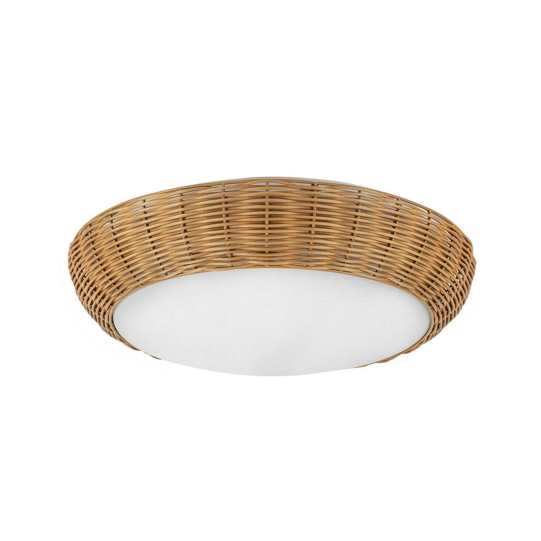 Alora Canada - FM511217RA - Three Light Flush Mount - Merida - Rattan