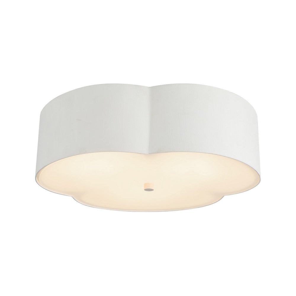 Alora Canada - FM566314AW - Three Light Flush Mount - Adella - Antique White