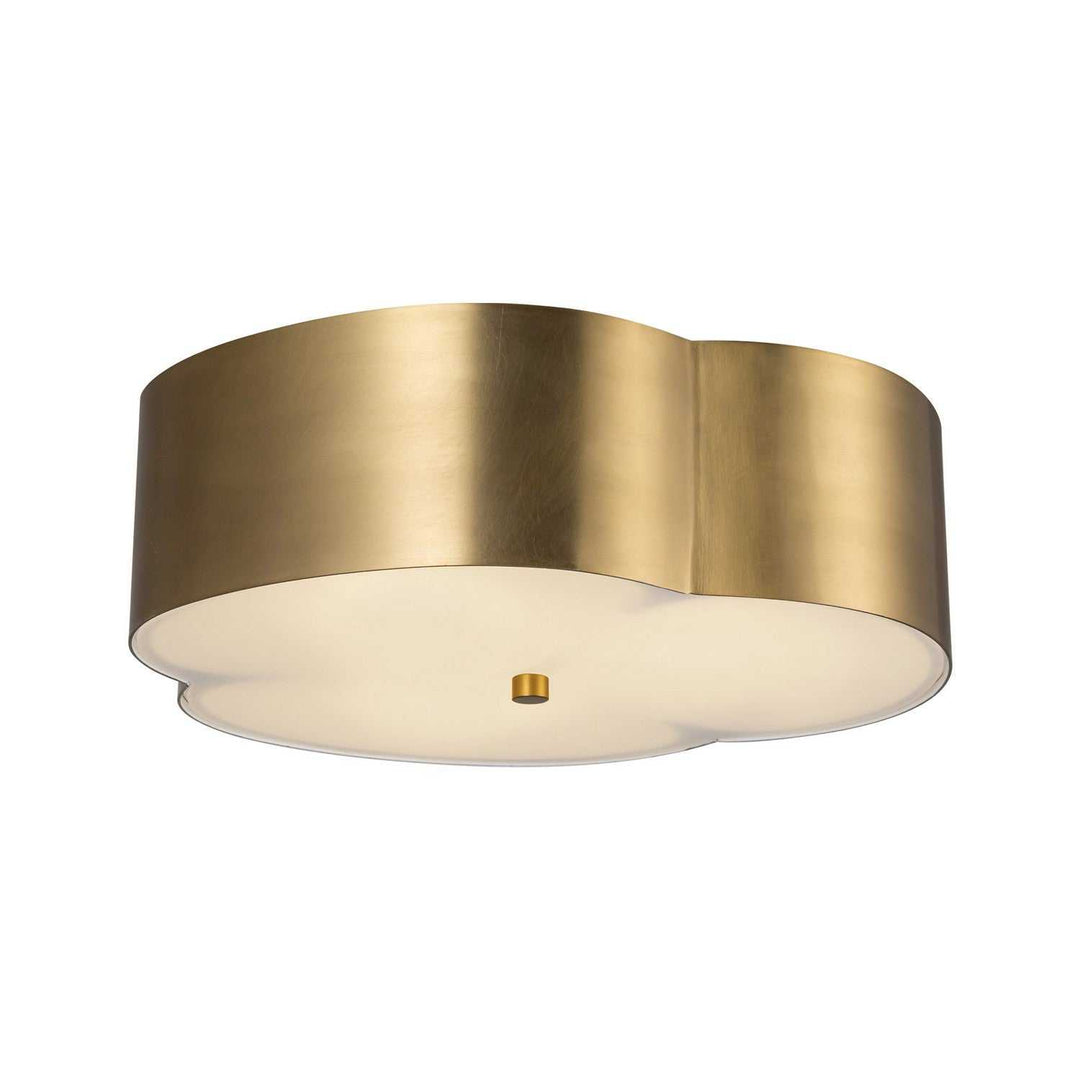 Alora Canada - FM566314BG - Three Light Flush Mount - Adella - Brushed Gold