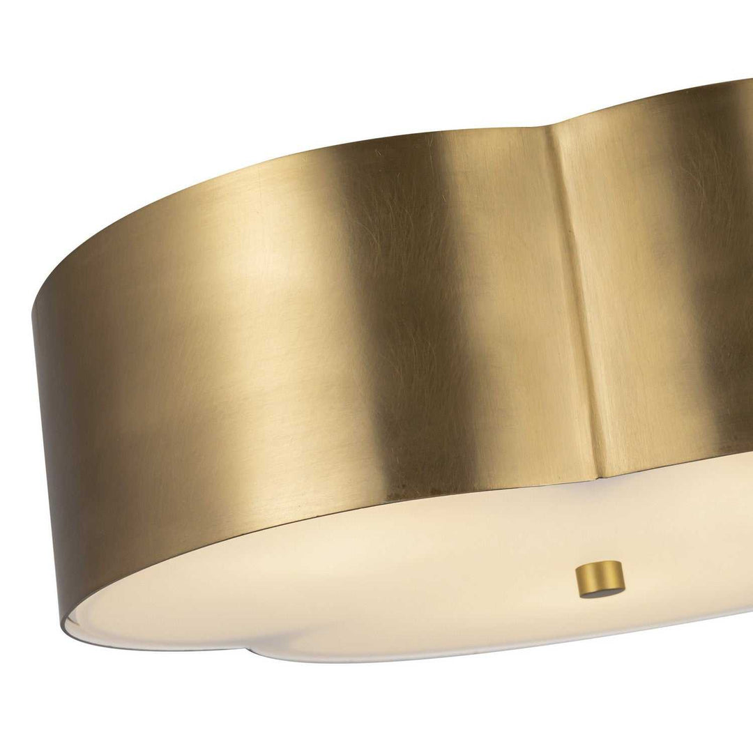 Alora Canada - FM566314BG - Three Light Flush Mount - Adella - Brushed Gold