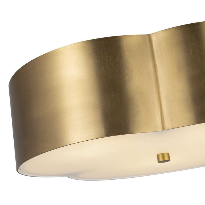 Alora Canada - FM566314BG - Three Light Flush Mount - Adella - Brushed Gold