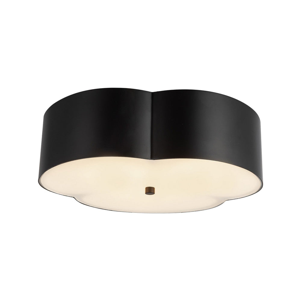 Alora Canada - FM566314MB - Three Light Flush Mount - Adella - Matte Black