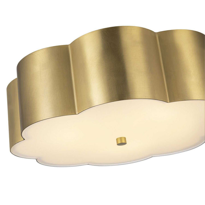 Alora Canada - FM603314BG - Three Light Flush Mount - Blossom - Brushed Gold