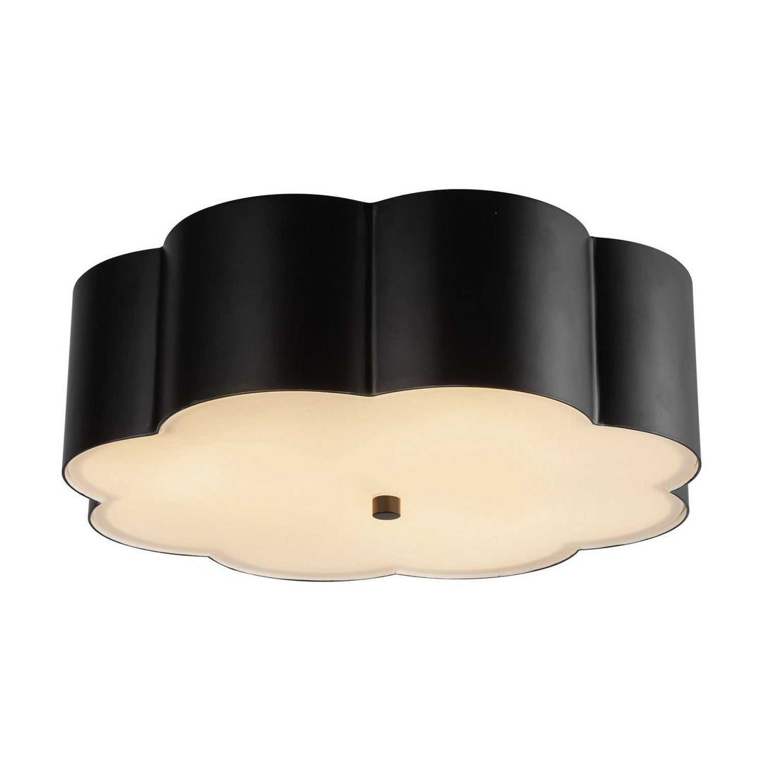 Alora Canada - FM603314MB - Three Light Flush Mount - Blossom - Matte Black