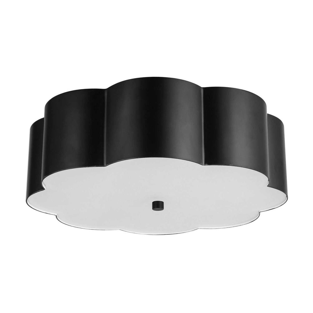 Alora Canada - FM603314MB - Three Light Flush Mount - Blossom - Matte Black