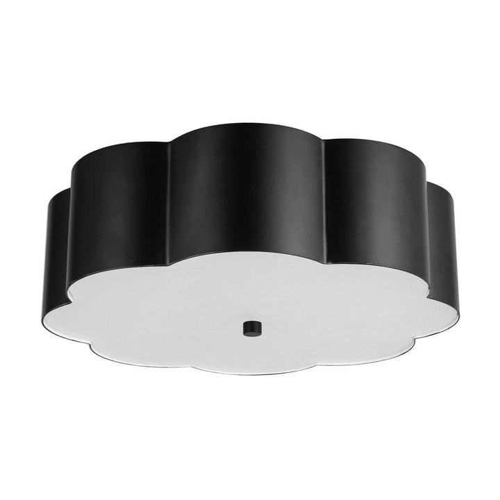 Alora Canada - FM603314MB - Three Light Flush Mount - Blossom - Matte Black