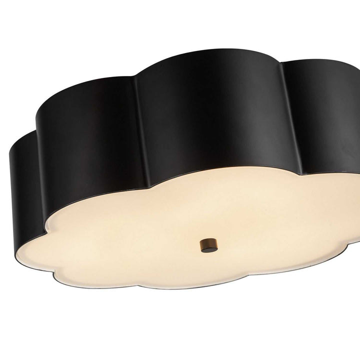 Alora Canada - FM603314MB - Three Light Flush Mount - Blossom - Matte Black