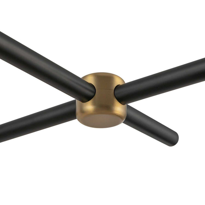 Alora Canada - LP491452MBTJ - Four Light Linear Pendant - Colby - Matte Black/Tan Jute