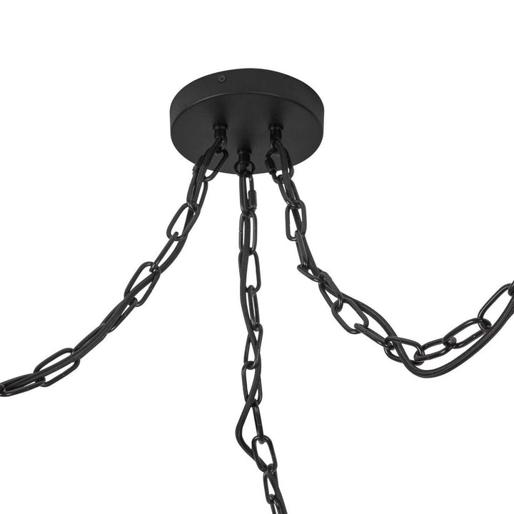 Alora Canada - MP579707MBGR - Three Light Pendant - Cherise - Matte Black/Glossy Ribbed Opal Glass