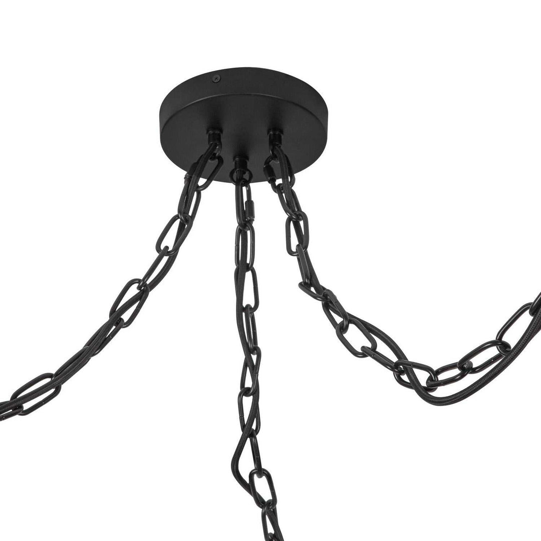 Alora Canada - MP579712MBGR - Three Light Pendant - Cherise - Matte Black/Glossy Ribbed Opal Glass