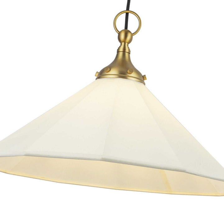 Alora Canada - PD447120BGWL - One Light Pendant - Ellen - Brushed Gold/White Linen