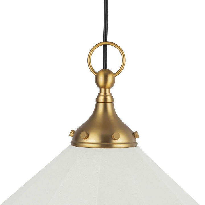 Alora Canada - PD447120BGWL - One Light Pendant - Ellen - Brushed Gold/White Linen