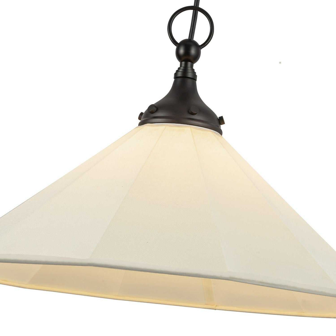 Alora Canada - PD447120MBWL - One Light Pendant - Ellen - Matte Black/White Linen