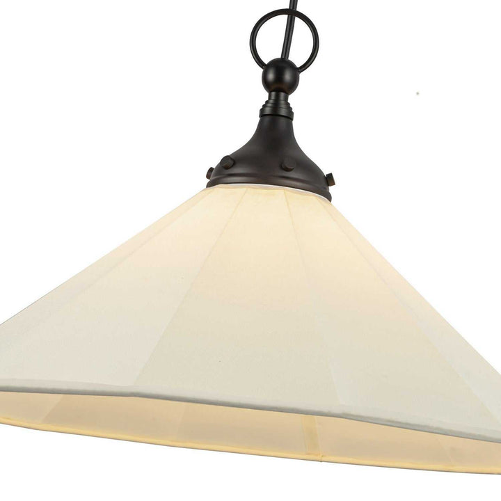 Alora Canada - PD447120MBWL - One Light Pendant - Ellen - Matte Black/White Linen