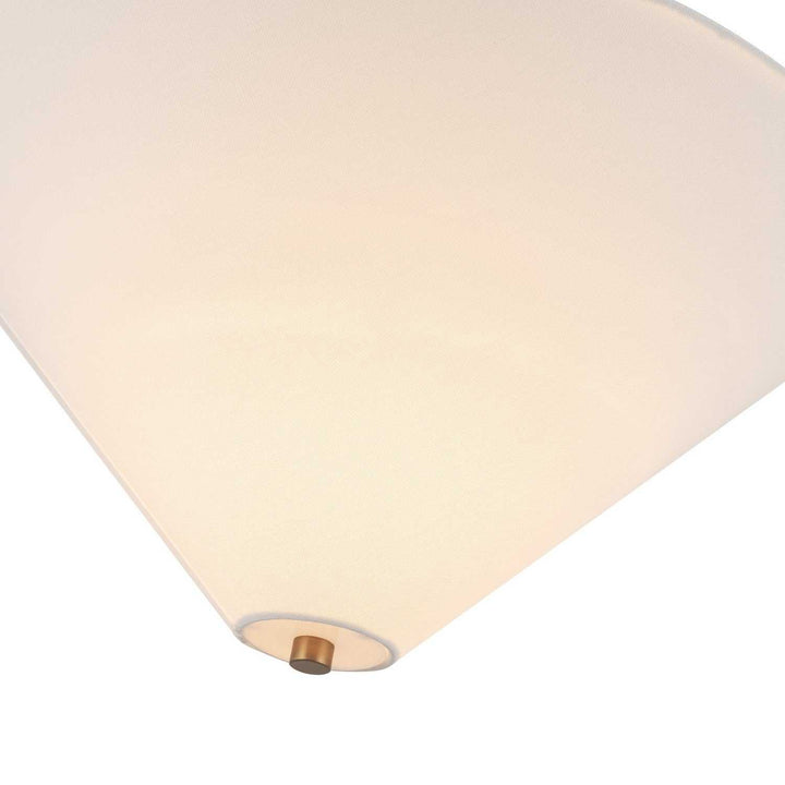 Alora Canada - PD497016BGWL - One Light Pendant - Bridgette - Brushed Gold/White Linen