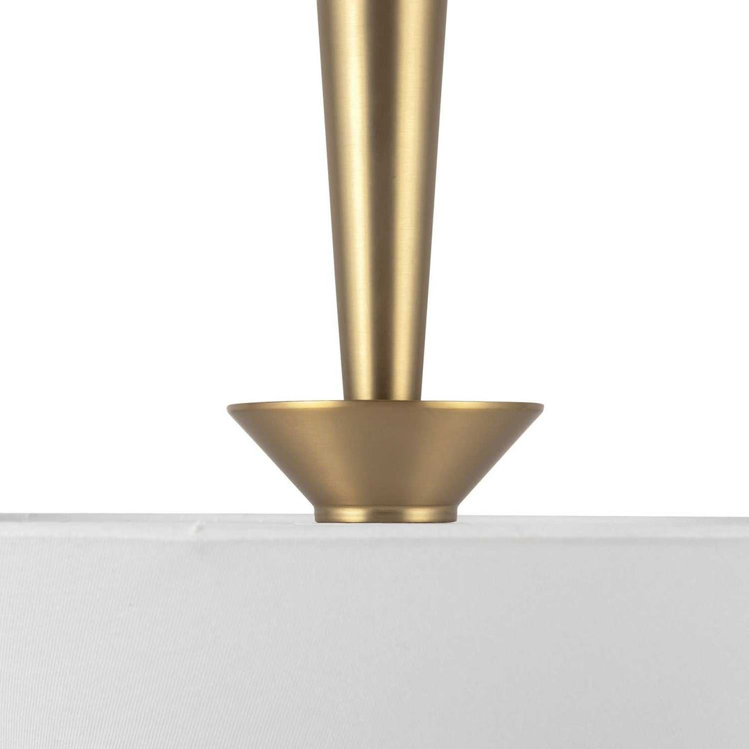 Alora Canada - PD497016BGWL - One Light Pendant - Bridgette - Brushed Gold/White Linen