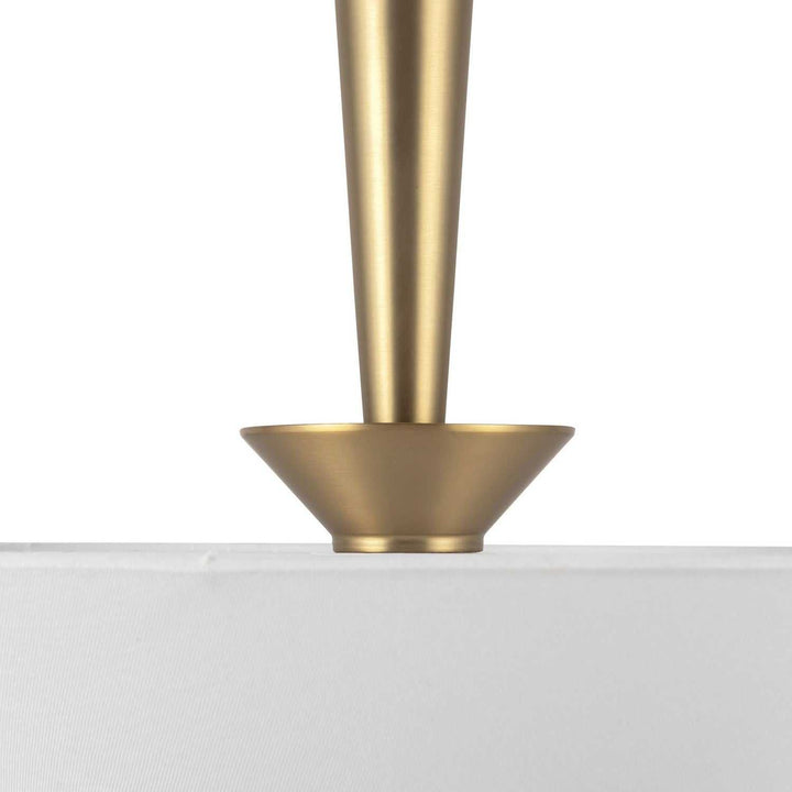 Alora Canada - PD497016BGWL - One Light Pendant - Bridgette - Brushed Gold/White Linen