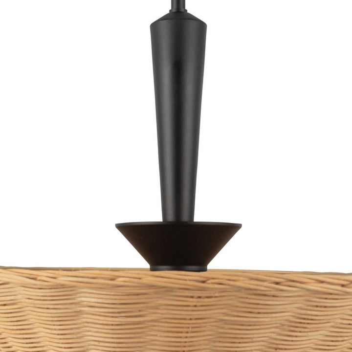 Alora Canada - PD497016MBRA - One Light Pendant - Bridgette - Matte Black/Rattan