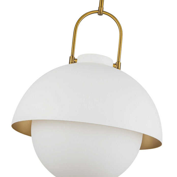 Alora Canada - PD507216WHOP - One Light Pendant - Harper - White/Opal Glass