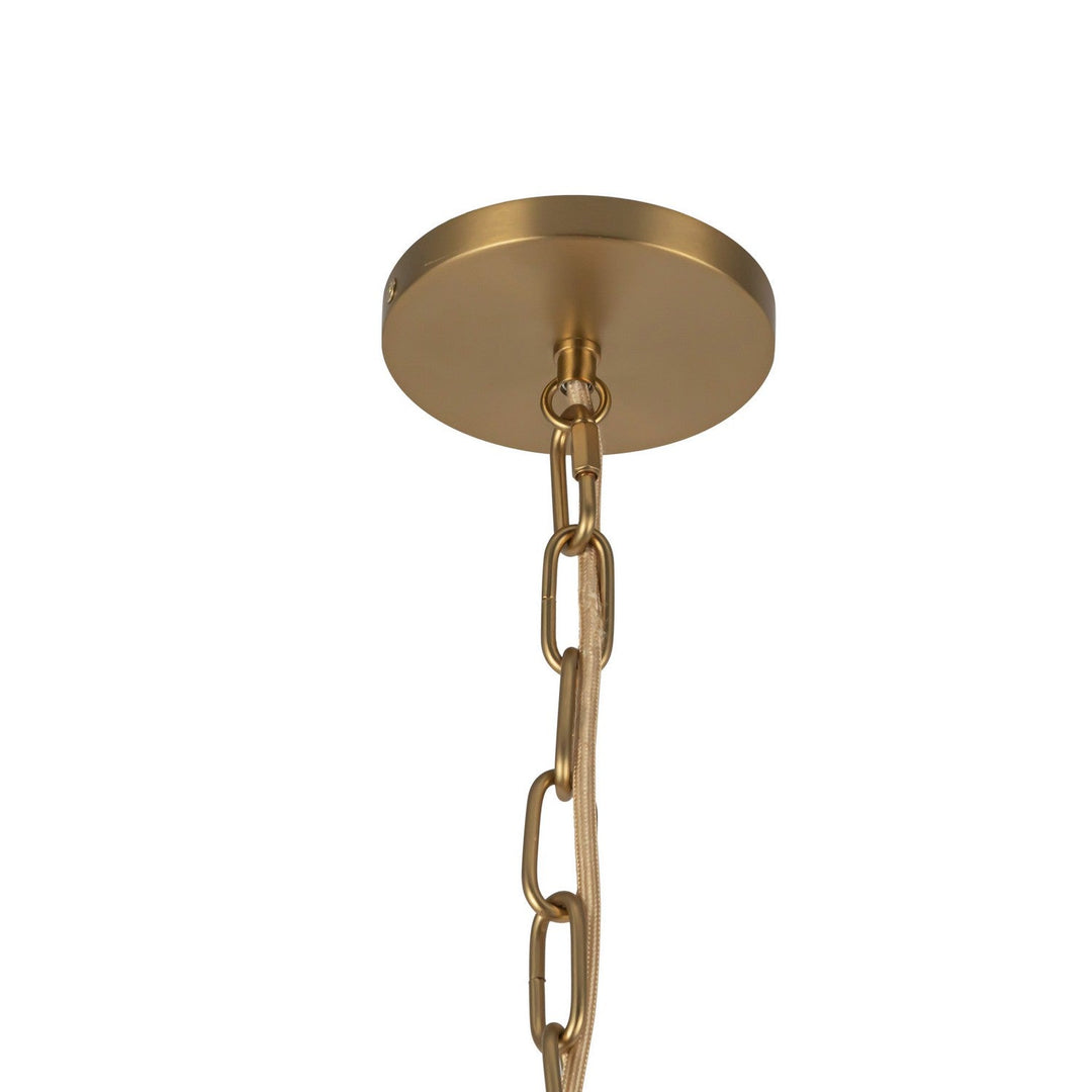 Alora Canada - PD579107BGGR - One Light Pendant - Cherise - Brushed Gold/Glossy Ribbed Opal Glass