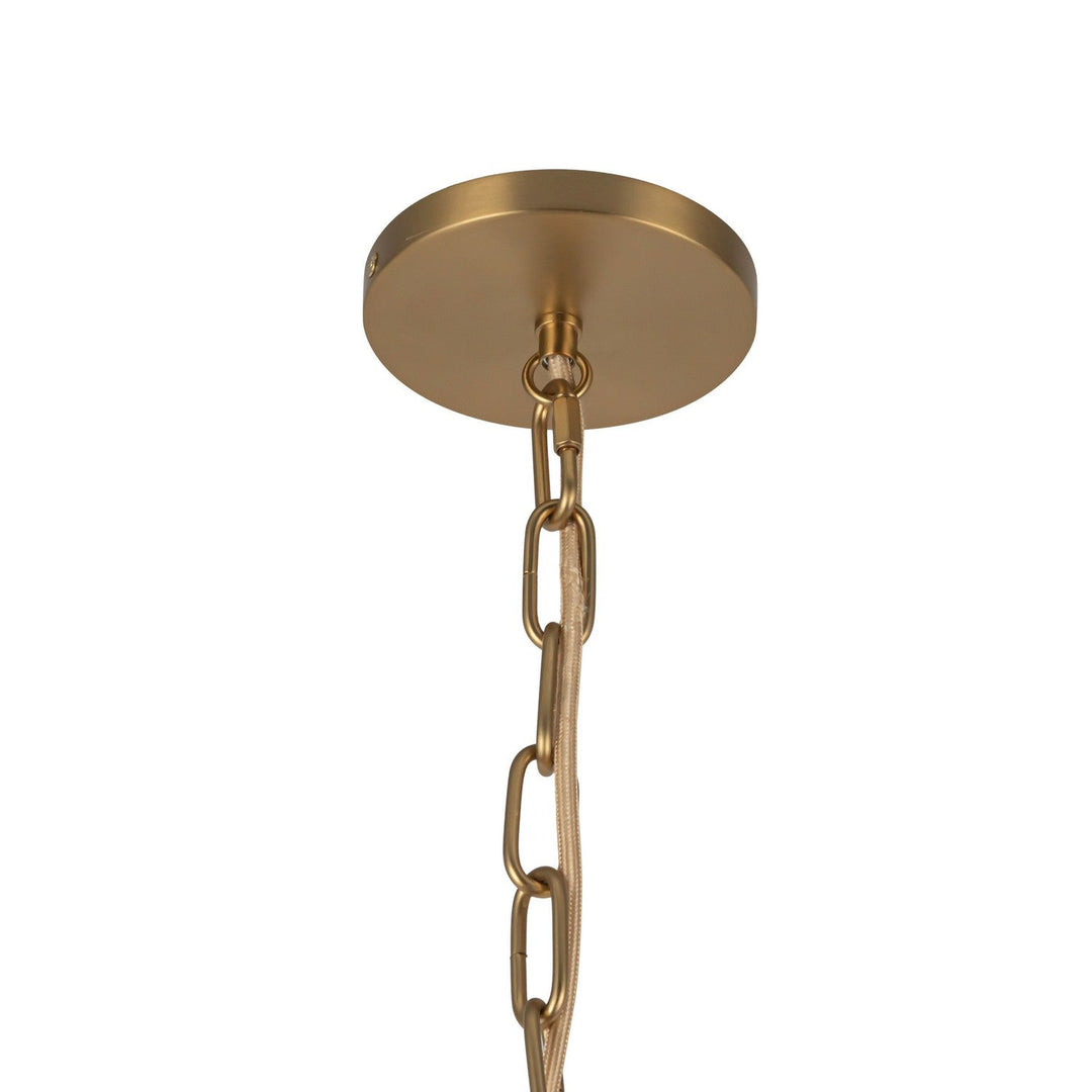 Alora Canada - PD579112BGGR - One Light Pendant - Cherise - Brushed Gold/Glossy Ribbed Opal Glass