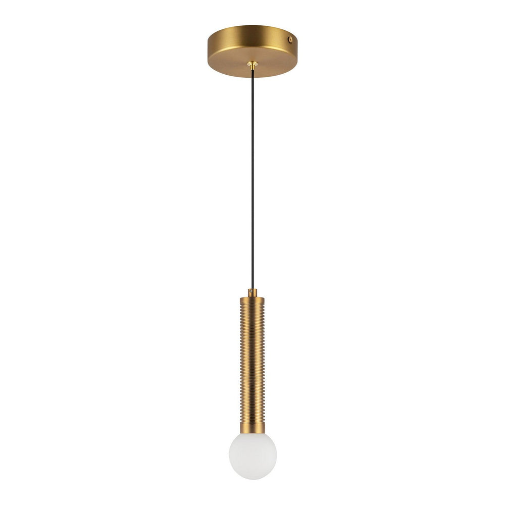 Alora Canada - PD612109BGOP-UNV - LED Pendant - Arden - Brushed Gold/Opal Glass
