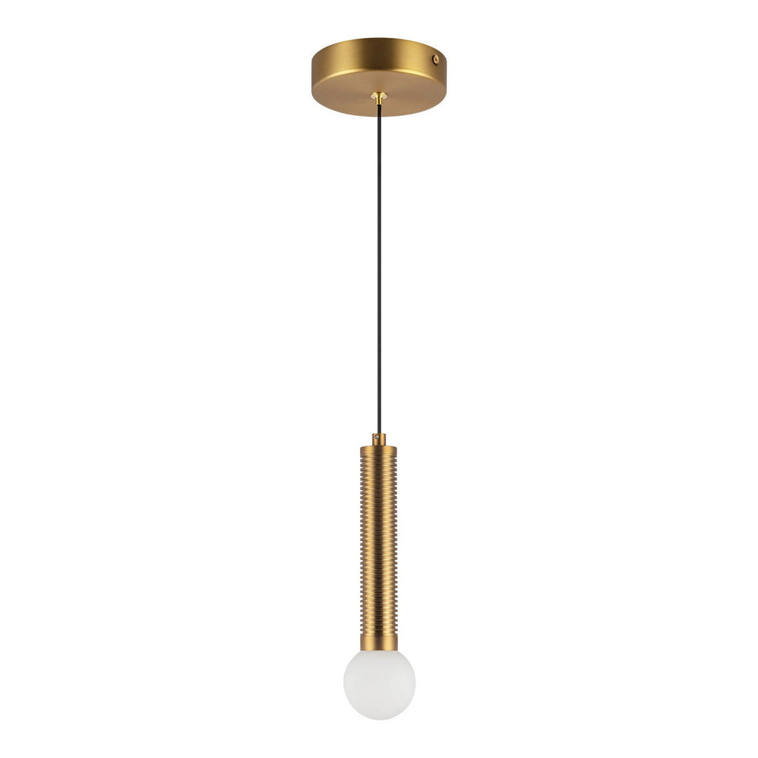 Alora Canada - PD612109BGOP-UNV - LED Pendant - Arden - Brushed Gold/Opal Glass
