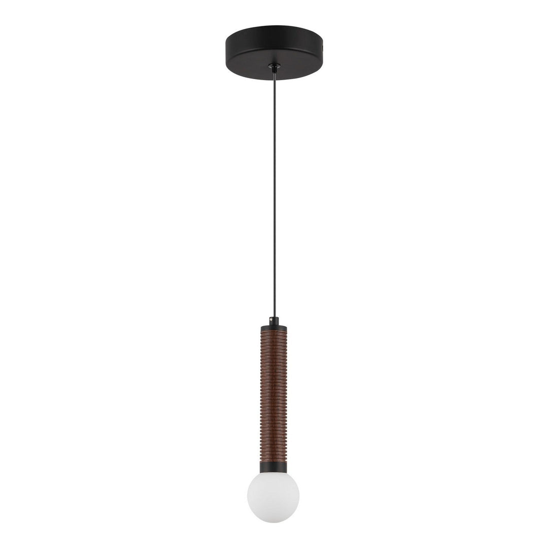 Alora Canada - PD612109MBOP-UNV - LED Pendant - Arden - Matte Black/Opal Glass