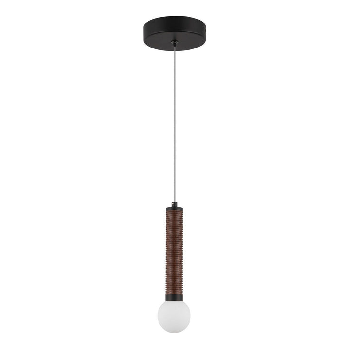 Alora Canada - PD612109MBOP-UNV - LED Pendant - Arden - Matte Black/Opal Glass