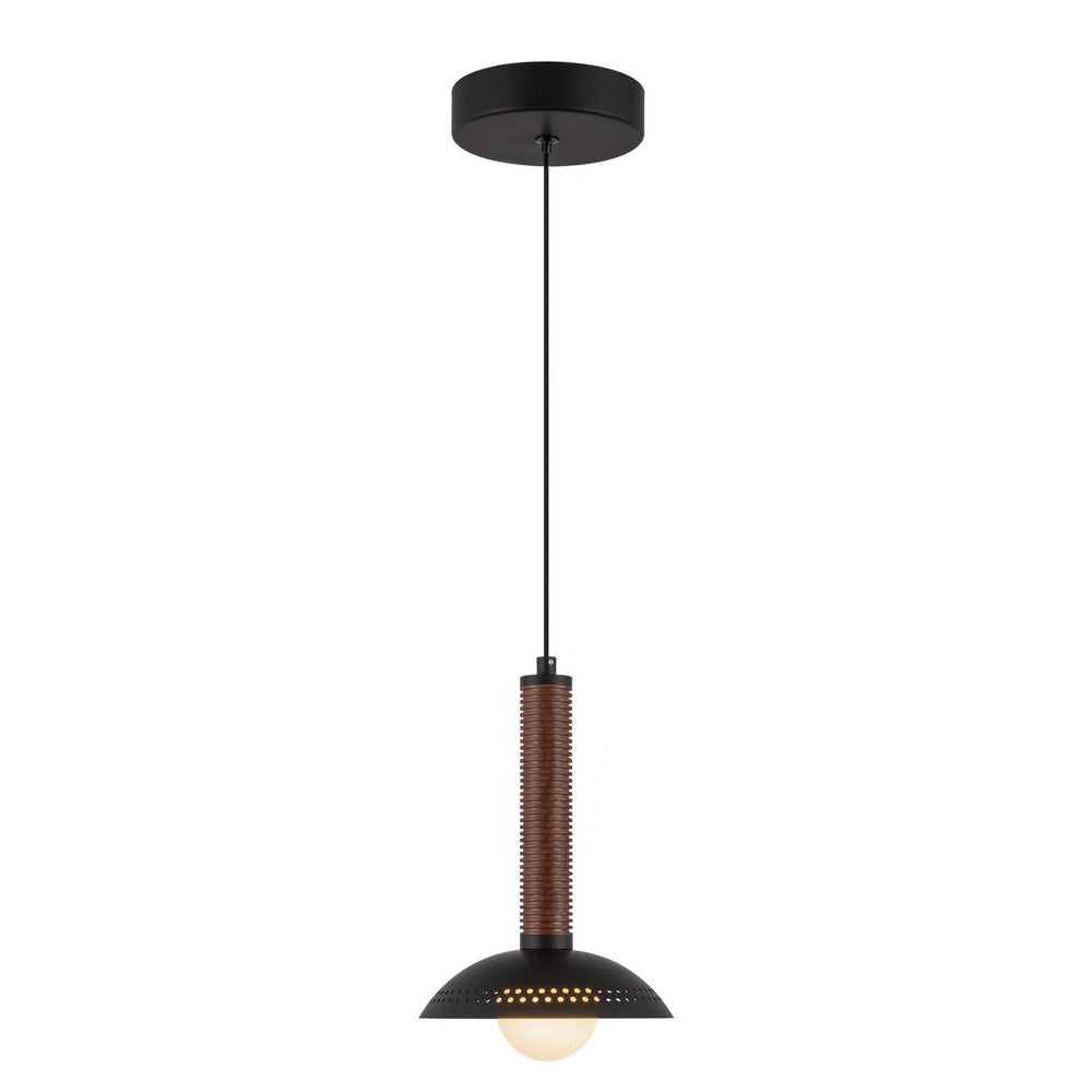 Alora Canada - PD616109MBOP-UNV - LED Pendant - Arden - Matte Black/Opal Glass