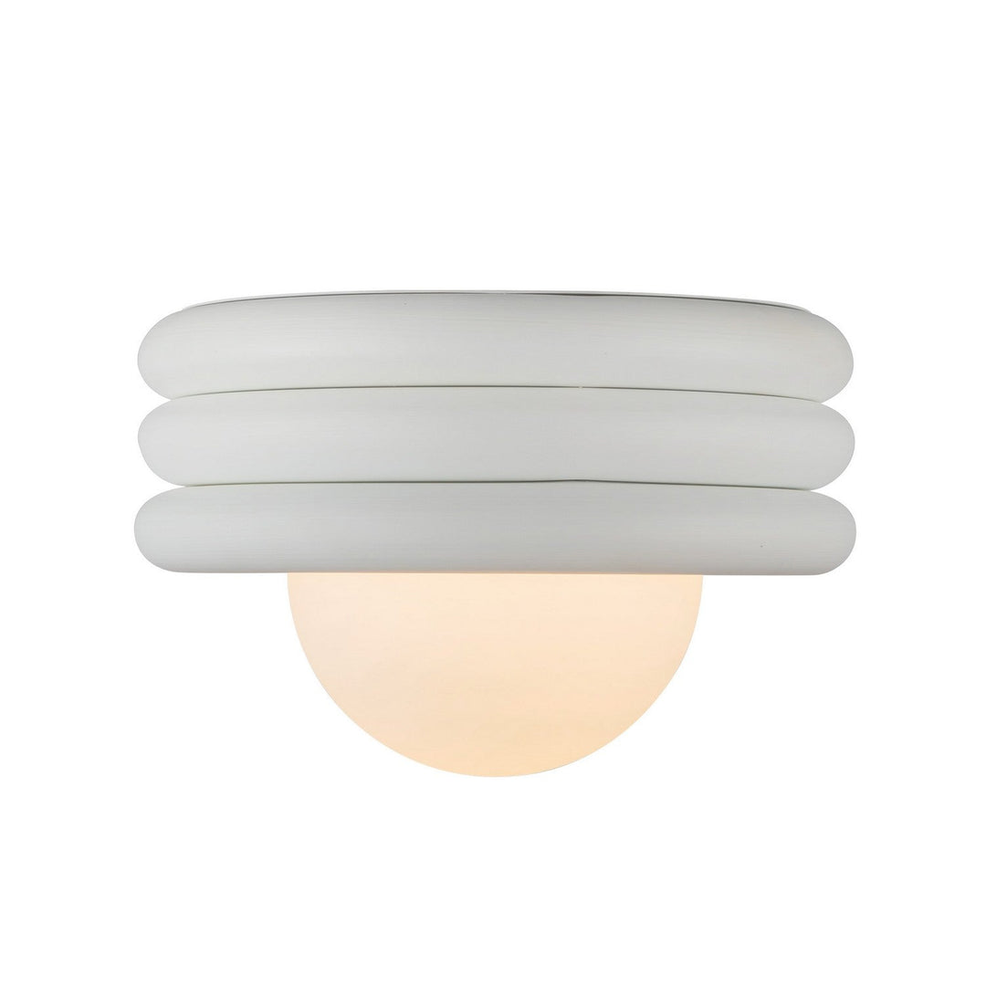 Alora Canada - SF426012AW - One Light Semi-Flush Mount - Harvey - Antique White