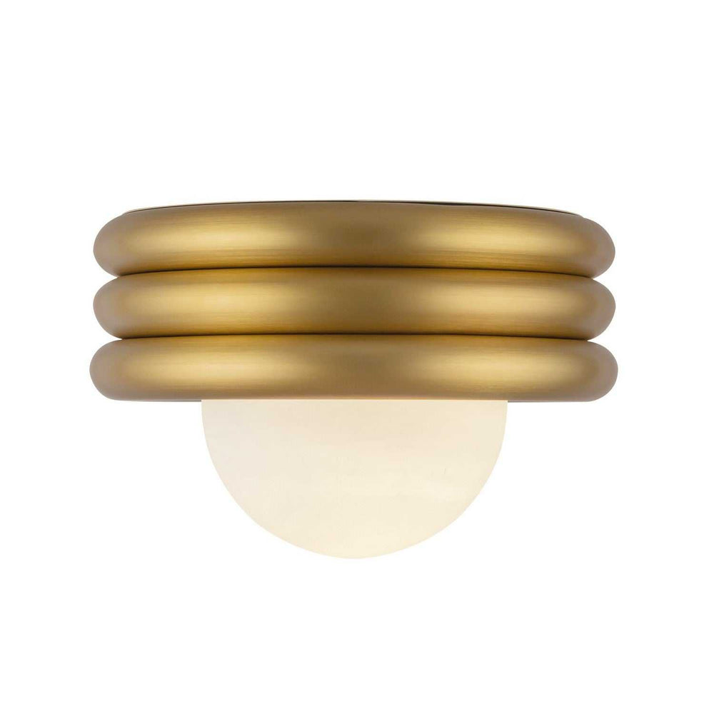 Alora Canada - SF426012BG - One Light Semi-Flush Mount - Harvey - Brushed Gold