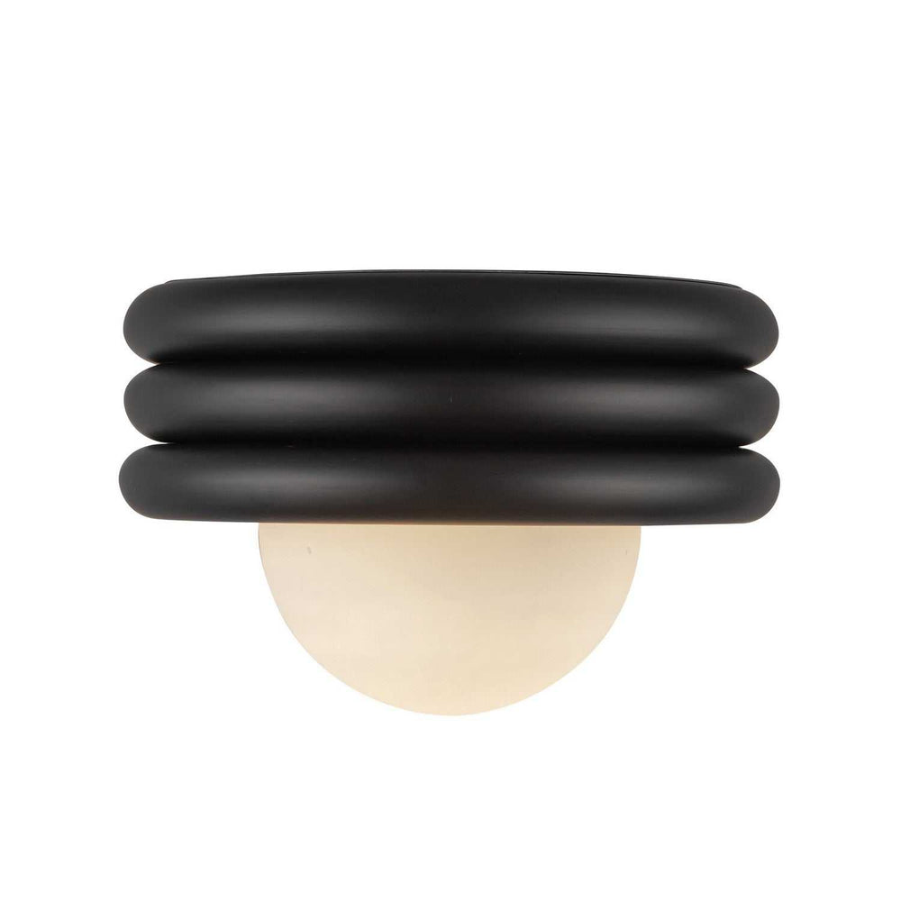 Alora Canada - SF426012MB - One Light Semi-Flush Mount - Harvey - Matte Black