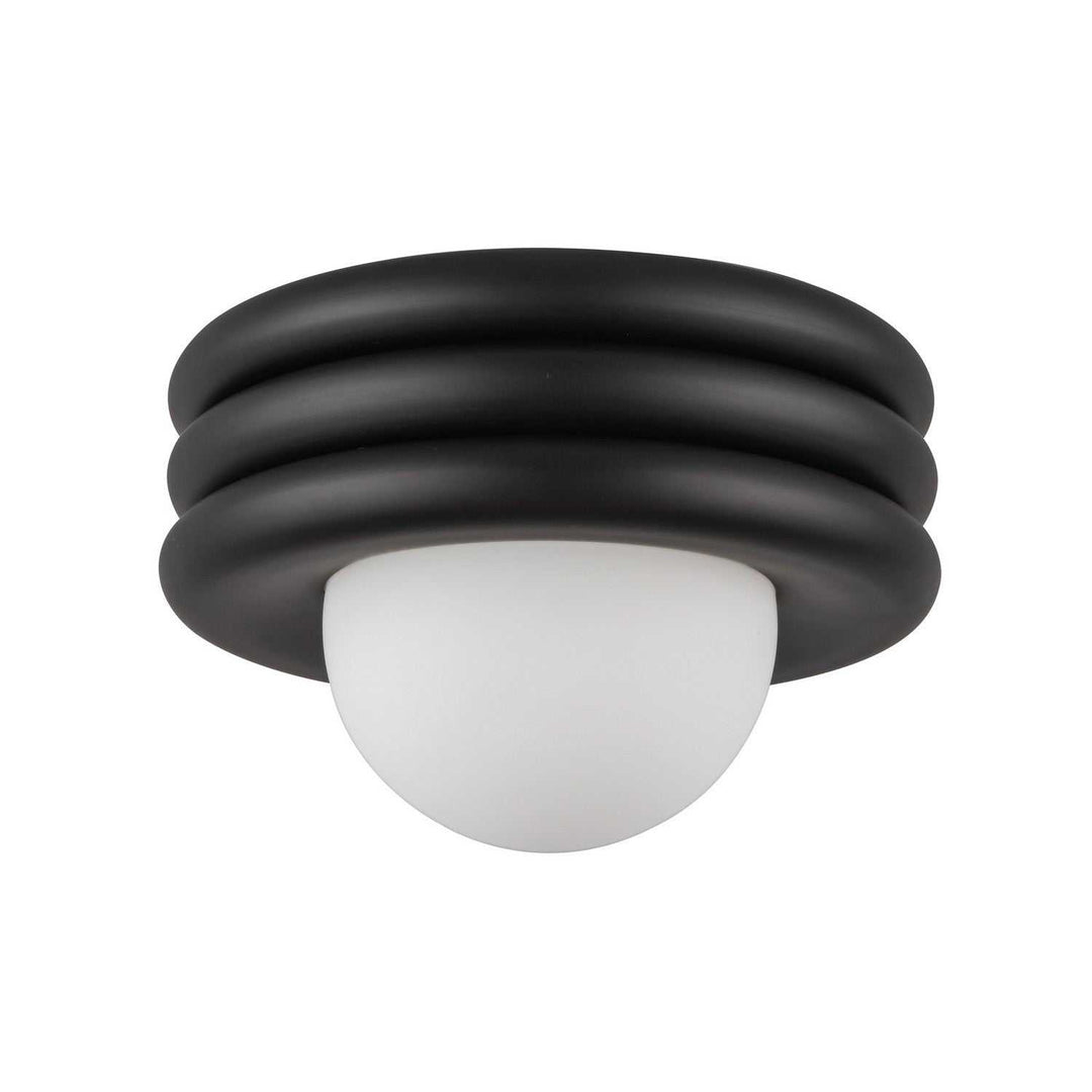 Alora Canada - SF426012MB - One Light Semi-Flush Mount - Harvey - Matte Black