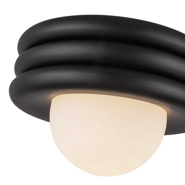 Alora Canada - SF426012MB - One Light Semi-Flush Mount - Harvey - Matte Black