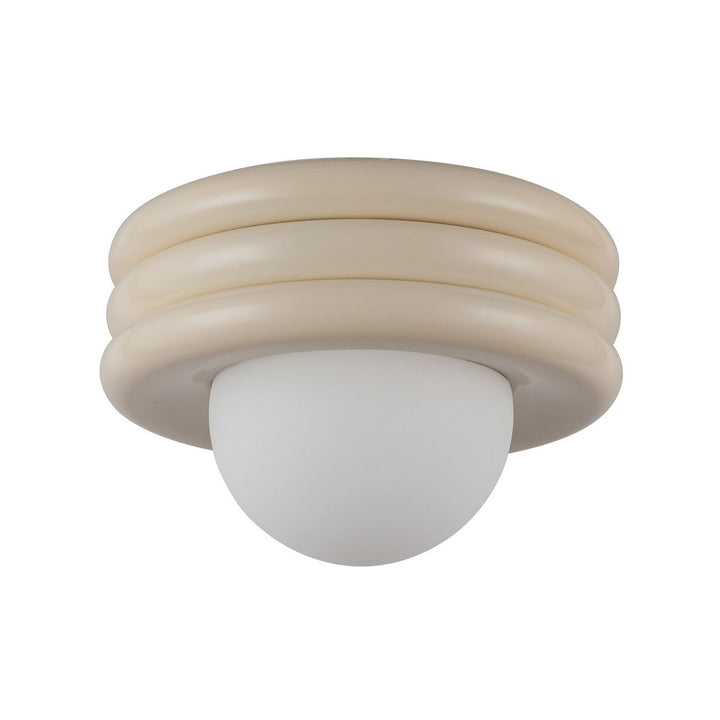 Alora Canada - SF426012PW - One Light Semi-Flush Mount - Harvey - Pearl White