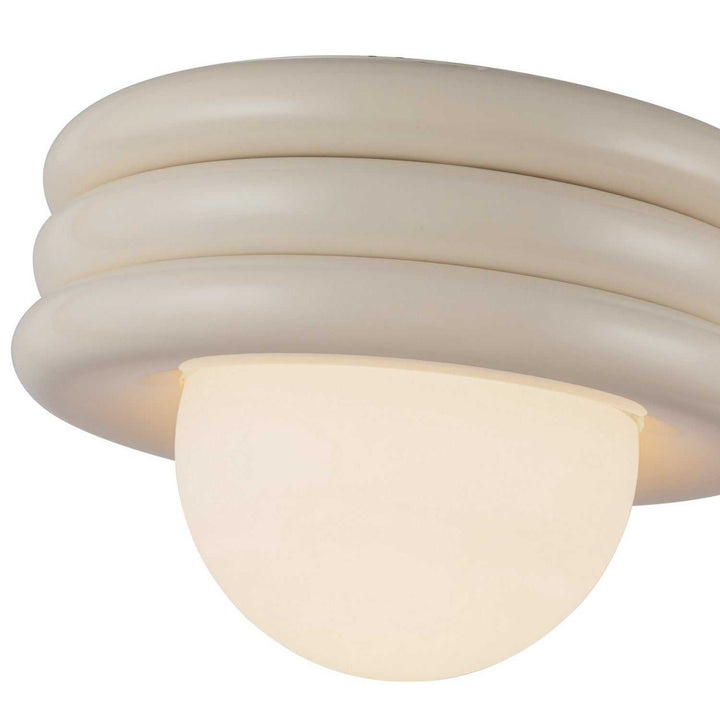 Alora Canada - SF426012PW - One Light Semi-Flush Mount - Harvey - Pearl White
