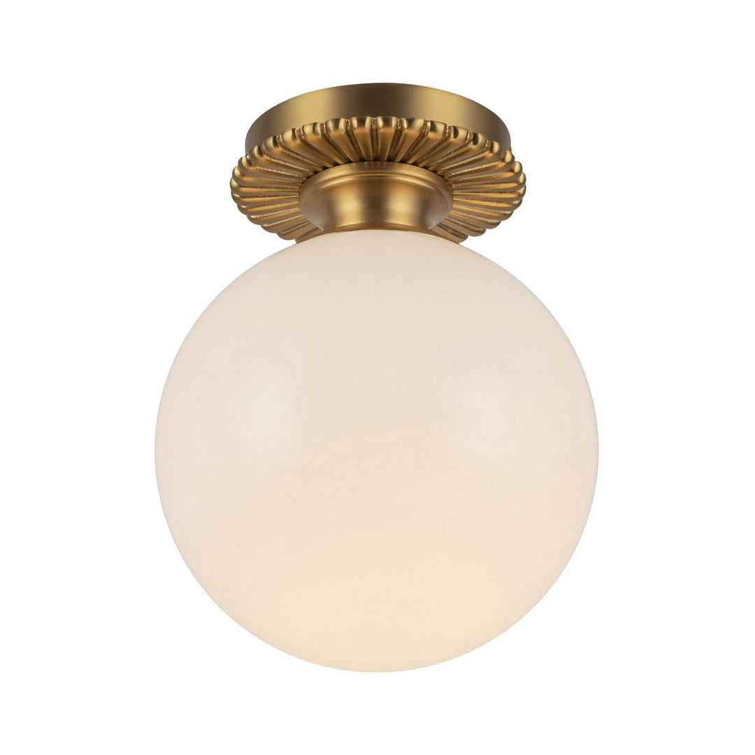 Alora Canada - SF430108BGGO - One Light Semi-Flush Mount - Otis - Brushed Gold/Glossy Opal Glass
