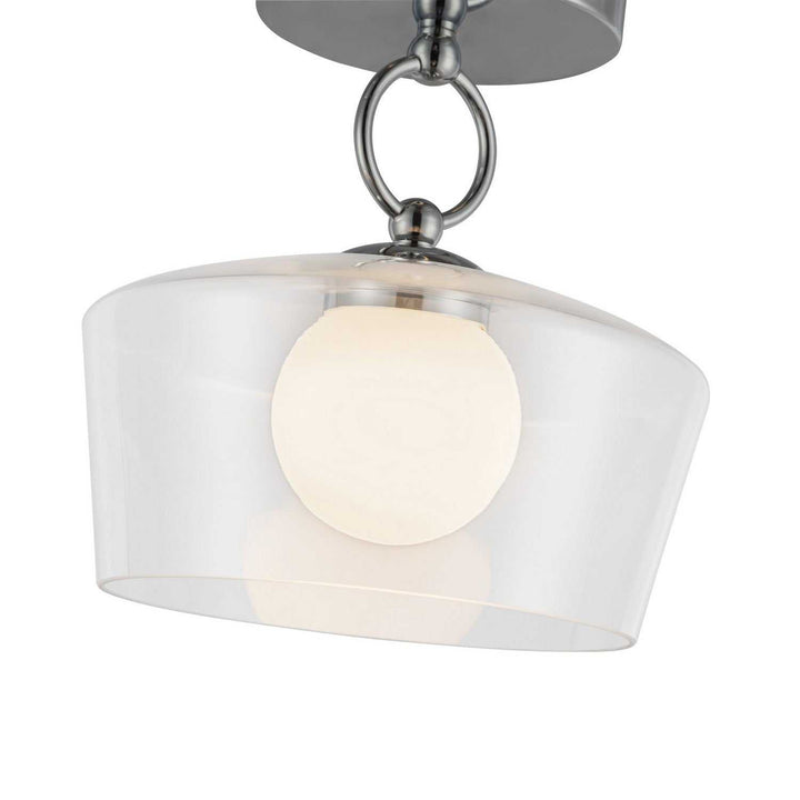 Alora Canada - SF443308CHCL-UNV - LED Semi Flush Mount - Leota - Chrome/Clear Glass