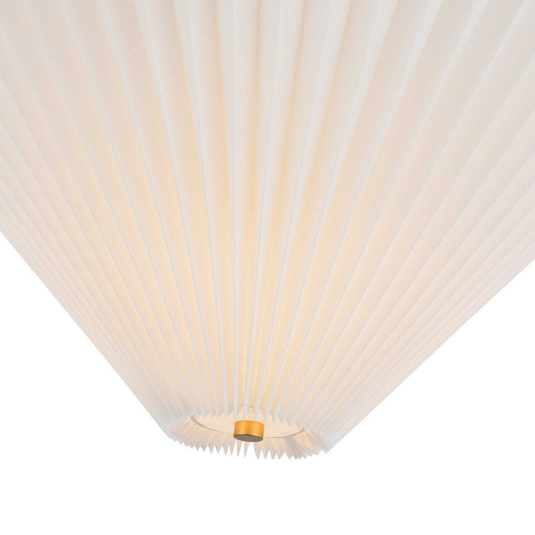 Bridgette One Light Semi-Flush Mount in Brushed Gold/Folded White Alora Canada