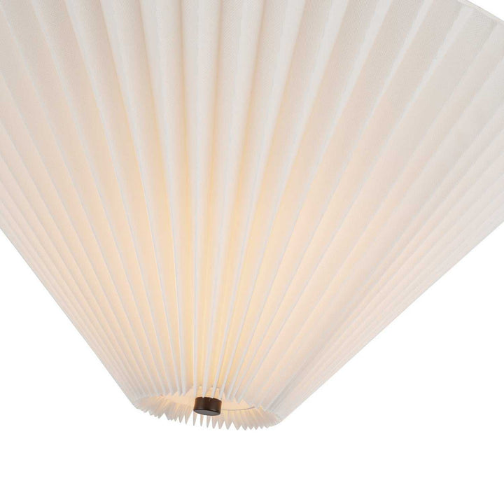 Alora Canada - SF497016MBFW - One Light Semi-Flush Mount - Bridgette - Matte Black/Folded White