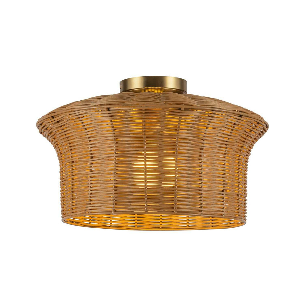 Alora Canada - SF641016BG - One Light Semi-Flush Mount - Kai - Brushed Gold
