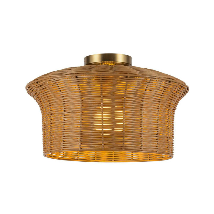 Alora Canada - SF641016BG - One Light Semi-Flush Mount - Kai - Brushed Gold