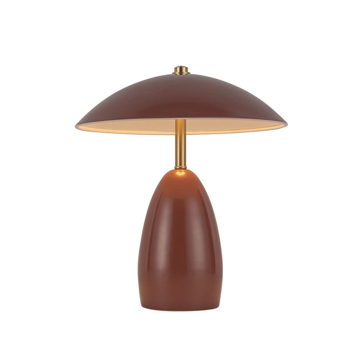 Poppy LED Table Lamp in Burgundy Alora Canada