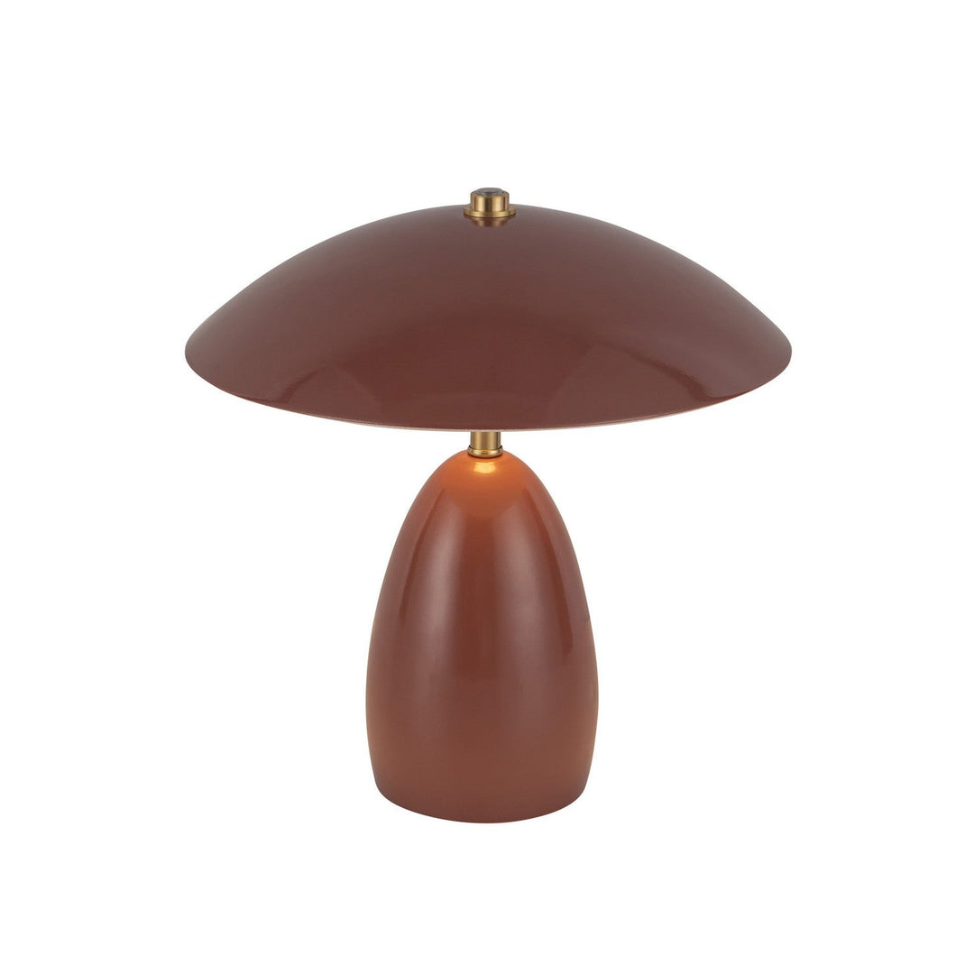 Poppy LED Table Lamp in Burgundy Alora Canada